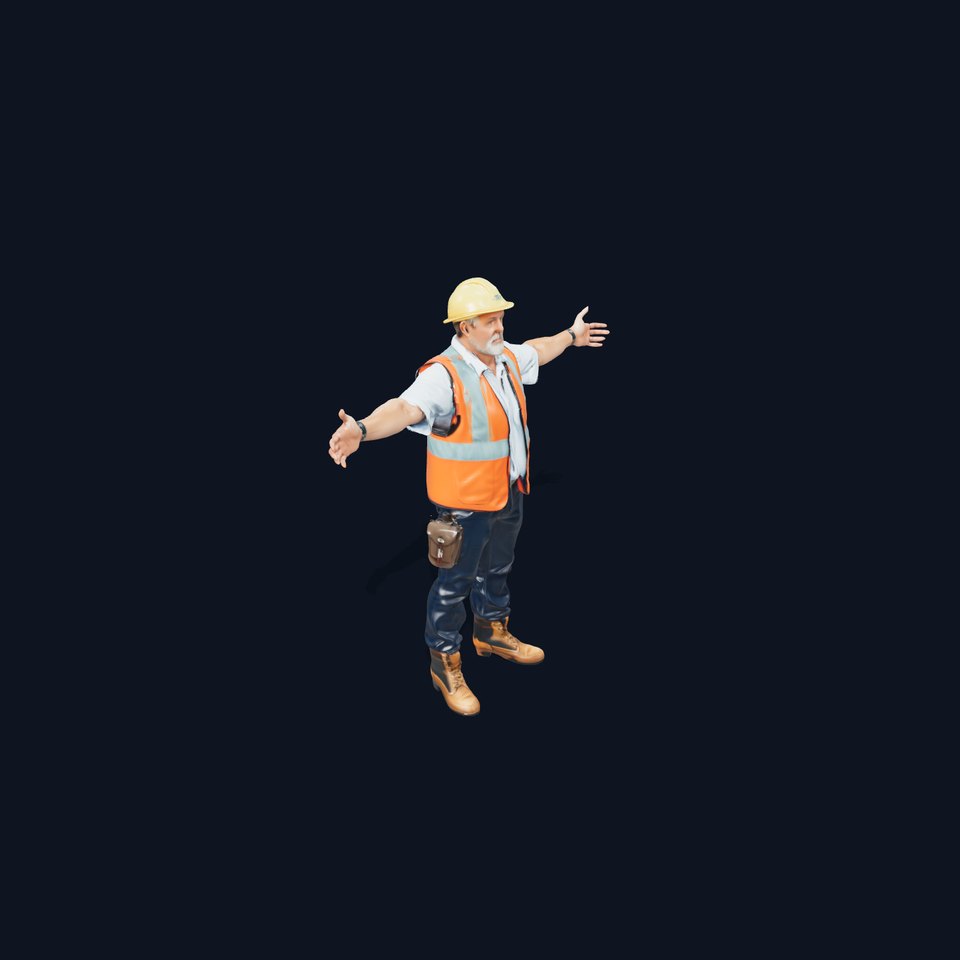 Construction Worker Safety Vest model pack